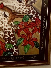 Luis Sottil Giraffes Original Naturalismo Artwork Hand Signed Framed 78” X 78”