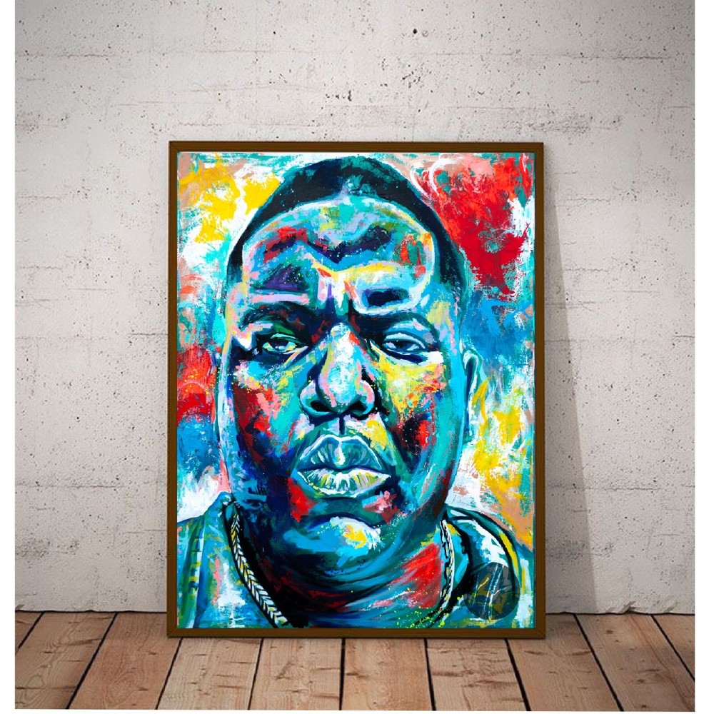 Abstract Notorious BIG , 36×48 Acrylic on Canvas