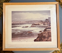 Oceanscape Sea (1920) by EL Jones (Edith Lilian Jones) artwork signed on back