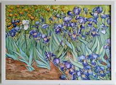 Irises Vincent Van Gogh’s handpainted copy oil painting 19.7×27.5 in