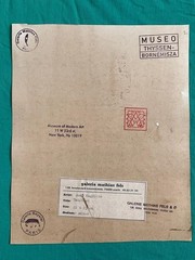René Magritte drawing and painting on old paper signed stamped vintage