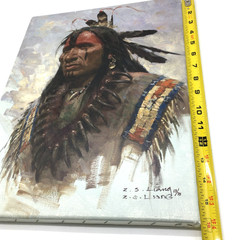 The Grizzly Claw Necklace Canvas ART Native Authenticated Z S LIANG double sign