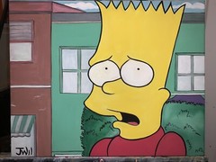 Bart Simpson Hand Painted On Canvas