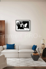 BIN TEMPLATE Ink/Paper 9×12 Modern Art Collectible Interior Design COA G6O