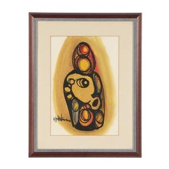 Hargreaves NTUKWANA (South African 1938-1999) Watercolor „Boy’s Face“