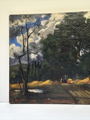 Antique Painting 1910’s Impressionist California Henry Lovins Large Oil Famous