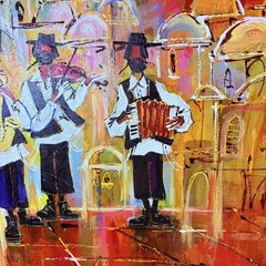 ITZCHAK FLEISHEKER – ORIGINAL OIL PAINTING ON CANVAS, CUSTOM WOOD FRAMING