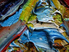 PORTRAIT OIL█PAINTING█VINTAGE█exPRESSIONISt█ART█SIGNED ABSTRACT ORIGINAL IMPASTO