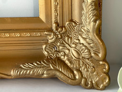 Vintage Ornate Gold Gilt Wood Frame 20″x18″ – Internal 10.15″x8.15″