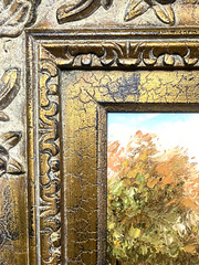 Framed Landscape Painting Oil on Canvas 20 1/2″ x 24 3/4″ Signed April