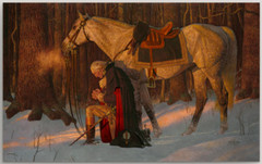 Arnold Friberg PRAYER AT VALLEY FORGE, 19×32 Giclee Canvas, George Washington