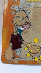 VTG Piece of street art painted on repurposed industrial object by KingTekk 2001