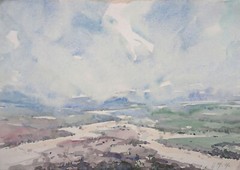 Herberts Mangolds – Field. 1967, paper, watercolor, 20.5×29.5 cm