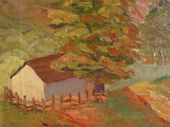 Eugenia Miller 1903-1959 impressionist 1932 landscape painting American artist