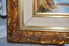 FRAMED ORIGINAL OIL LATIN AMERICAN RUSTIC SCENE BY JAIME REYES SIG JAIME RAFAEL