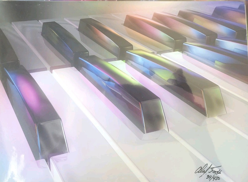 Alan Foxx „Ivories In Color“ Private Autograph 34/450 New 8 1/2″ X 11″ Rare
