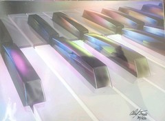 Alan Foxx „Ivories In Color“ Private Autograph 34/450 New 8 1/2″ X 11″ Rare
