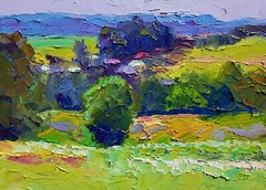 Oil Painting Warm Edge B. Serdyuk Unframed Original Home Decor Art nSERB1067