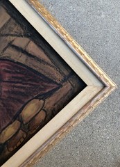 ECUADORIAN ARTIST, ARTURO NIETO ORIGINAL MIXED MEDIA PAINTING ON HARD BOARD