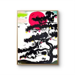 Original art Life Tree 12X 16 CANVAS Colorful Modern Acrylic Painting on Canvas