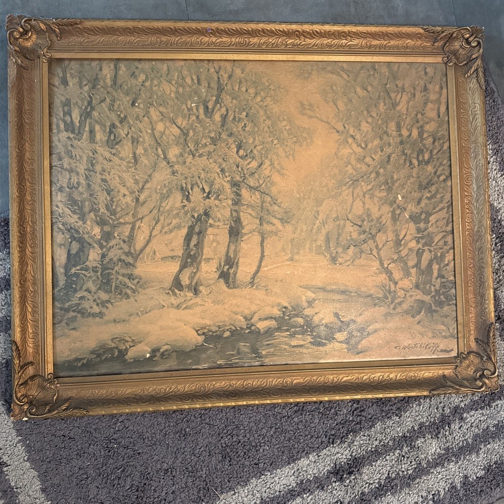 Constantin Westchiloff Original Painting Russian-American Art Winter Landscape