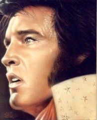 Aloha Vegas Elvis Presley 20×16 Acrylic On Canvas Original Art Painting