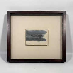 Waichi Tsutaka Original Ceramic Tile Wall Art Japanese Abstract Modern Signed