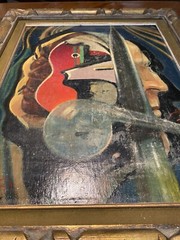 Original Dirk Van Driest Oil On Board “Evolution Of Mankind” 14”x18” – Taos, NM