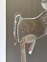 Mid Century Painting Surrealist Iran Iranian Rare Shiraz Modernism Vintage 1960