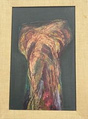 Mid Century Abstract Painting Modernism Expressionism 1950’s Non Objective Oil