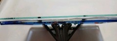 Water Color Painting Hand-painted Tropical Setting Fused Glass Frame 7.5 X 4.75