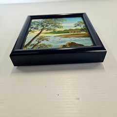 Original Landscape Oil Painting, Framed professionally by MICHAELS. 6″ x 6″