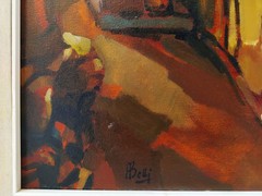 Antonio Belli Sunset in an Old Italian Village/Landscape/Original Oil Painting