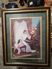 „Mother, May I Play“ by Fran Di Giacomo Signed In-Plate 2004 Lithograph VTG 1978