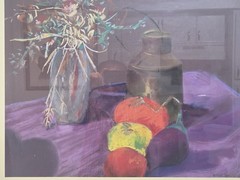 Pastel on heavy paper by renowned artist Margot Johnson, Unframed. 20 x 25″