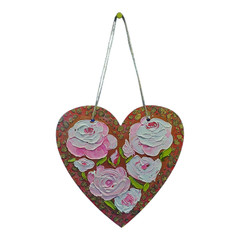 Heart 3D Original Deco Panel Gift for Her, Volumetric Painting Wall Art Handmade
