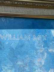William Mix Original Oil Painting Colonial Revolutionary War Soldiers Framed