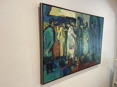 ORIGINAL PAINTING MISCHA KALLIS IMPRESSIONIST OIL ON CANVAS MID CENTURY MODERN