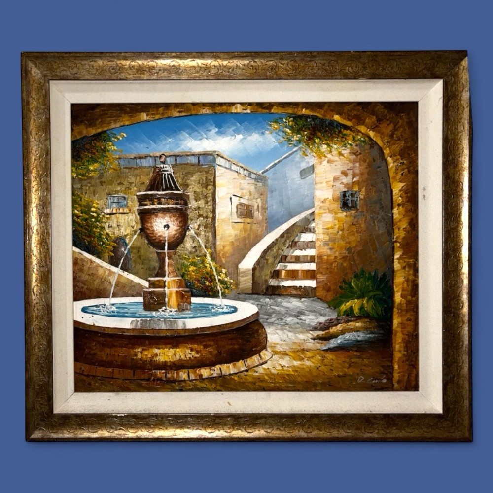 Original Reproduction Oil Painting Signed And Framed