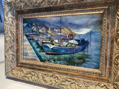 Unique Art! Oil paintings on the mother-of-pearl by most highly talented artists