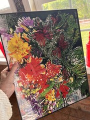 Original Floral Artwork 16 X 22