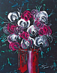 ORIGINAL PAINTING by Steven Graff „Bucket Full“ 14×11 acrylic rigid canvas panel