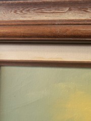 Vintage Signed Original Oil Canvas Painting Pastoral Framed PC Tomtow 24×36″