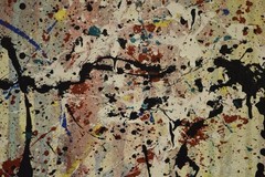 Jackson Pollock Style Giant Canvas Painting 84”X62” (7 Foot) Abstract Modern XL