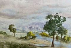 DOUGLAS WHITE AUSTRALIAN LARGE WC „GOULBURN RIVER THORNTON VIC“ 1974