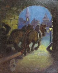 Early 20c. Oil/Canvas illegibly Signed Possibly Nils Kreuger (1858-1930) Swedish