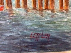 16 x 20 Original Acrylic on Canvas….“Smokin‘ Dragon Fishing Boat“