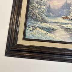 Jamison Winter Landscap Oil Painting Signed