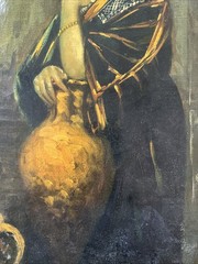 1880s/1890s Orientalist French Munich School Exotic Woman Oil on Canvas Painting