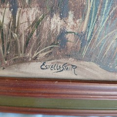 Vintage ESTELLE STAIR Painting ROCKPORT, TEXAS Estelle Stair Gallery Signed